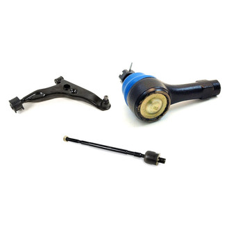 Mevotech® - Supreme™ Front Passenger Side Lower Control Arm with Ball Joint and Tie Rod End Kit