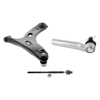 Mevotech® - Supreme™ Front Passenger Side Lower Control Arm with Ball Joint and Tie Rod End Kit