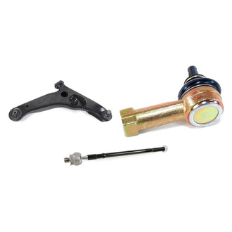 Mevotech® - Supreme™ Front Passenger Side Lower Control Arm with Ball Joint and Tie Rod End Kit