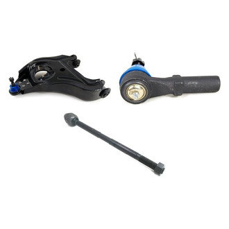 Mevotech® - Supreme™ Front Passenger Side Lower Control Arm with Ball Joint and Tie Rod End Kit