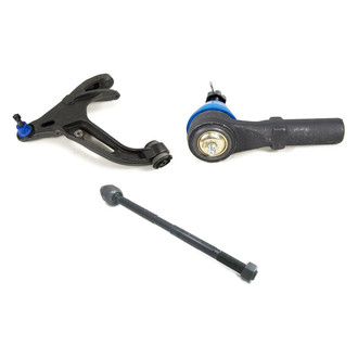 Mevotech® - Supreme™ Front Passenger Side Lower Control Arm with Ball Joint and Tie Rod End Kit
