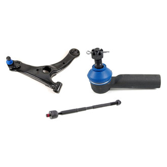 Mevotech® - Supreme™ Front Passenger Side Lower Control Arm with Ball Joint and Tie Rod End Kit