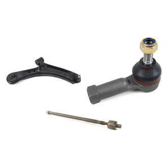 Mevotech® - Supreme™ Front Passenger Side Lower Control Arm with Ball Joint and Tie Rod End Kit