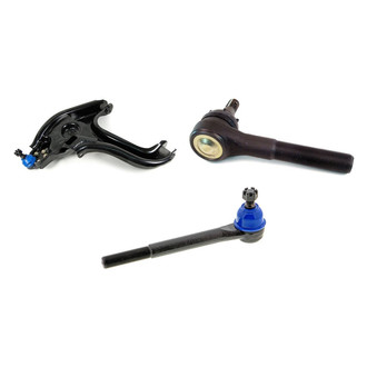 Mevotech® - Supreme™ Front Passenger Side Lower Control Arm with Ball Joint and Tie Rod End Kit
