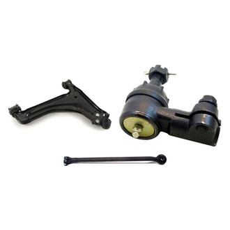 Mevotech® - Supreme™ Front Passenger Side Lower Control Arm with Ball Joint and Tie Rod End Kit