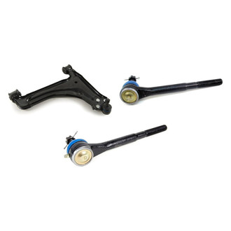 Mevotech® - Supreme™ Front Passenger Side Lower Control Arm with Ball Joint and Tie Rod End Kit