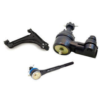 Mevotech® - Supreme™ Front Passenger Side Lower Control Arm with Ball Joint and Tie Rod End Kit