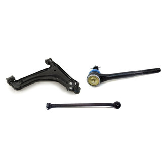 Mevotech® - Supreme™ Front Passenger Side Lower Control Arm with Ball Joint and Tie Rod End Kit