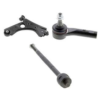 Mevotech® - Supreme™ Front Passenger Side Lower Control Arm with Ball Joint and Tie Rod End Kit