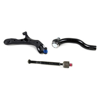 Mevotech® - Supreme™ Front Passenger Side Lower Control Arm with Ball Joint and Tie Rod End Kit