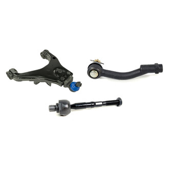 Mevotech® - Supreme™ Front Passenger Side Lower Control Arm with Ball Joint and Tie Rod End Kit