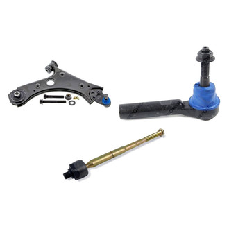 Mevotech® - Supreme™ Front Passenger Side Lower Control Arm with Ball Joint and Tie Rod End Kit
