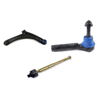 Mevotech® - Supreme™ Front Passenger Side Lower Control Arm with Ball Joint and Tie Rod End Kit