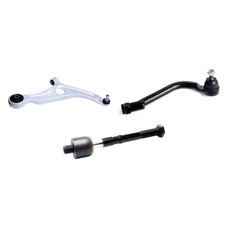 Mevotech® - Supreme™ Front Passenger Side Lower Control Arm with Ball Joint and Tie Rod End Kit