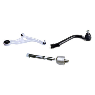 Mevotech® - Supreme™ Front Passenger Side Lower Control Arm with Ball Joint and Tie Rod End Kit