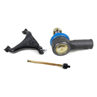 Mevotech® - Supreme™ Front Passenger Side Lower Control Arm with Ball Joint and Tie Rod End Kit