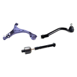 Mevotech® - Supreme™ Front Passenger Side Lower Control Arm with Ball Joint and Tie Rod End Kit