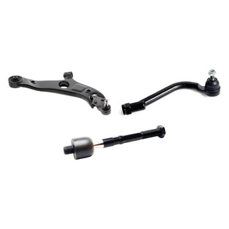 Mevotech® - Supreme™ Front Passenger Side Lower Control Arm with Ball Joint and Tie Rod End Kit