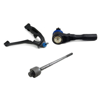 Mevotech® - Supreme™ Front Passenger Side Lower Control Arm with Ball Joint and Tie Rod End Kit