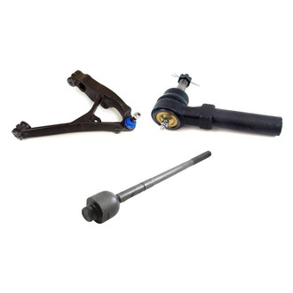 Mevotech® - Supreme™ Front Passenger Side Lower Control Arm with Ball Joint and Tie Rod End Kit