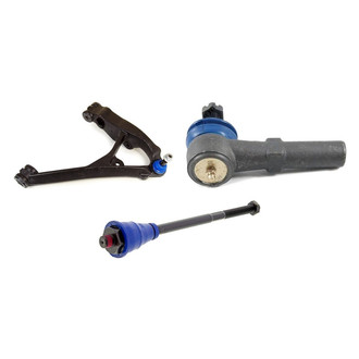 Mevotech® - Supreme™ Front Passenger Side Lower Control Arm with Ball Joint and Tie Rod End Kit