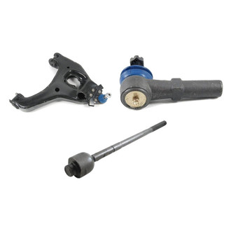 Mevotech® - Supreme™ Front Passenger Side Lower Control Arm with Ball Joint and Tie Rod End Kit