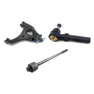 Mevotech® - Supreme™ Front Passenger Side Lower Control Arm with Ball Joint and Tie Rod End Kit