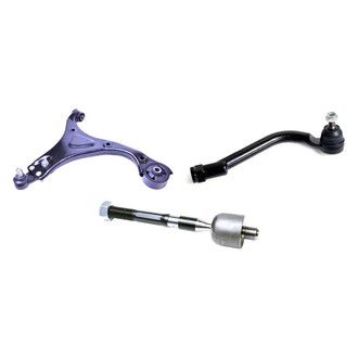 Mevotech® - Supreme™ Front Passenger Side Lower Control Arm with Ball Joint and Tie Rod End Kit