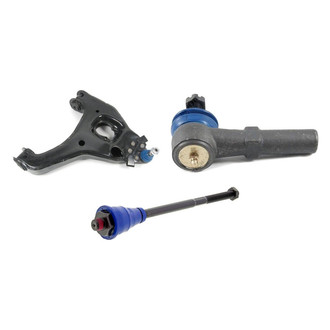 Mevotech® - Supreme™ Front Passenger Side Lower Control Arm with Ball Joint and Tie Rod End Kit