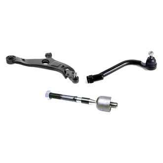Mevotech® - Supreme™ Front Passenger Side Lower Control Arm with Ball Joint and Tie Rod End Kit