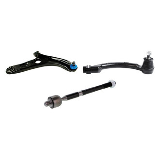 Mevotech® - Supreme™ Front Passenger Side Lower Control Arm with Ball Joint and Tie Rod End Kit