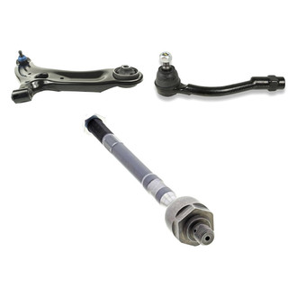 Mevotech® - Supreme™ Front Passenger Side Lower Control Arm with Ball Joint and Tie Rod End Kit