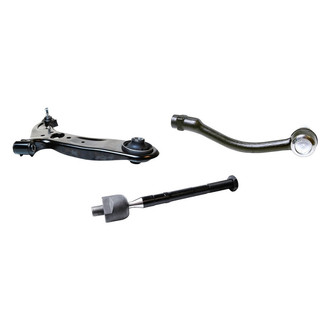 Mevotech® - Supreme™ Front Passenger Side Lower Control Arm with Ball Joint and Tie Rod End Kit