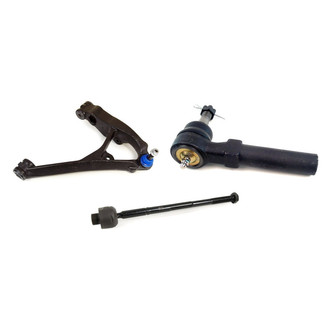 Mevotech® - Supreme™ Front Passenger Side Lower Control Arm with Ball Joint and Tie Rod End Kit