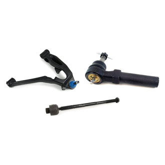 Mevotech® - Supreme™ Front Passenger Side Lower Control Arm with Ball Joint and Tie Rod End Kit