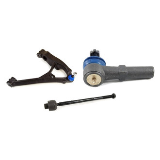 Mevotech® - Supreme™ Front Passenger Side Lower Control Arm with Ball Joint and Tie Rod End Kit