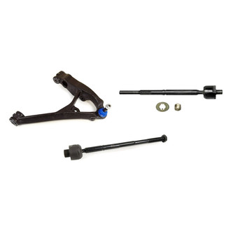Mevotech® - Supreme™ Front Passenger Side Lower Control Arm with Ball Joint and Tie Rod End Kit