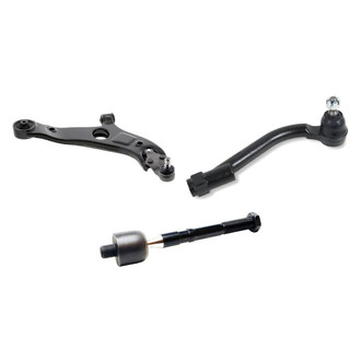 Mevotech® - Supreme™ Front Passenger Side Lower Control Arm with Ball Joint and Tie Rod End Kit