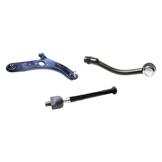 Mevotech® - Supreme™ Front Passenger Side Lower Control Arm with Ball Joint and Tie Rod End Kit