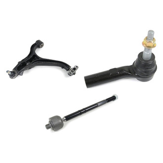 Mevotech® - Supreme™ Front Passenger Side Lower Control Arm with Ball Joint and Tie Rod End Kit