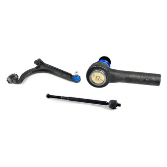 Mevotech® - Supreme™ Front Passenger Side Lower Control Arm with Ball Joint and Tie Rod End Kit