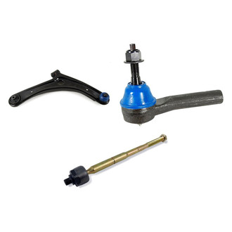 Mevotech® - Supreme™ Front Passenger Side Lower Control Arm with Ball Joint and Tie Rod End Kit
