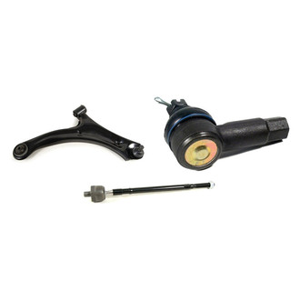 Mevotech® - Supreme™ Front Passenger Side Lower Control Arm with Ball Joint and Tie Rod End Kit