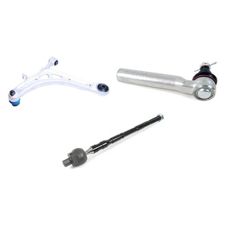 Mevotech® - Supreme™ Front Passenger Side Lower Control Arm with Ball Joint and Tie Rod End Kit