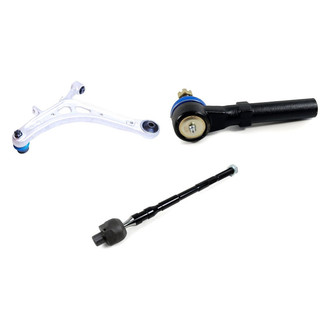 Mevotech® - Supreme™ Front Passenger Side Lower Control Arm with Ball Joint and Tie Rod End Kit