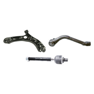 Mevotech® - Supreme™ Front Passenger Side Lower Control Arm with Ball Joint and Tie Rod End Kit