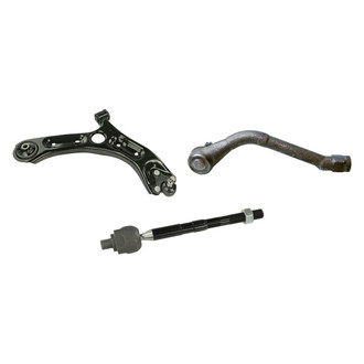 Mevotech® - Supreme™ Front Passenger Side Lower Control Arm with Ball Joint and Tie Rod End Kit