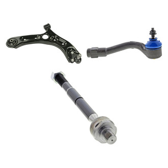 Mevotech® - Supreme™ Front Passenger Side Lower Control Arm with Ball Joint and Tie Rod End Kit