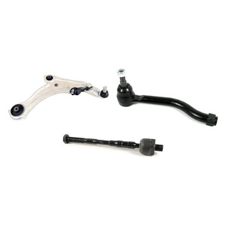 Mevotech® - Supreme™ Front Passenger Side Lower Control Arm with Ball Joint and Tie Rod End Kit