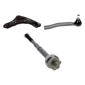 Mevotech® - Supreme™ Front Passenger Side Lower Control Arm with Ball Joint and Tie Rod End Kit
